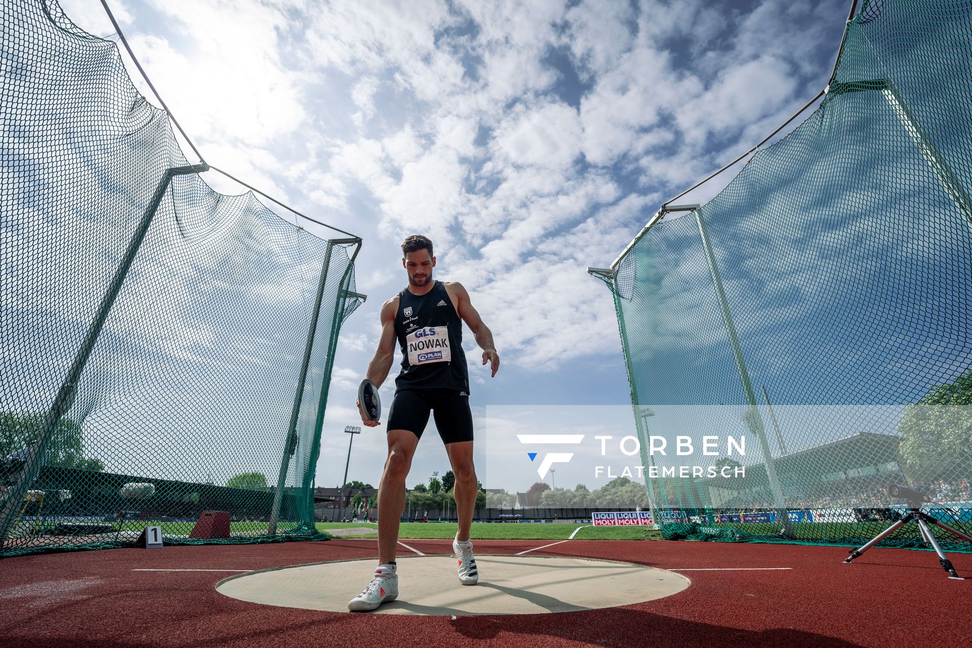 Tim Nowak (SSV Ulm 1846) beim Diskuswerfen am 08.05.2022 beim Stadtwerke Ratingen Mehrkampf-Meeting 2022 in Ratingen